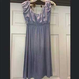 Jean blue off shoulder dress